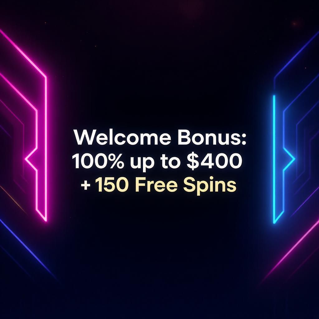 Welcome Bonus: 100% up to $400 + 150 Free Spins
