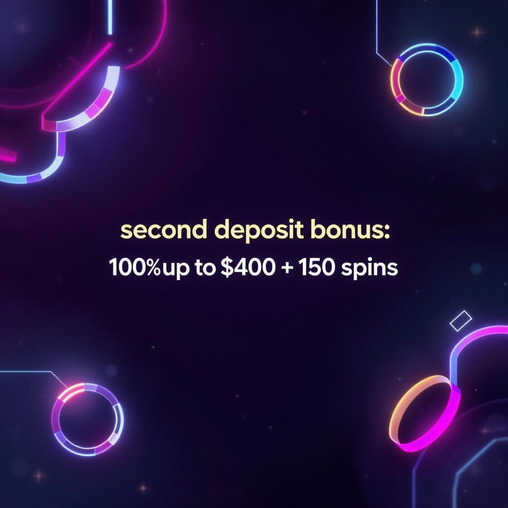 Second Deposit Bonus: 100% up to $400 + 150 Spins